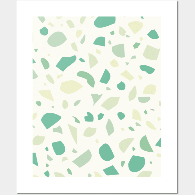 Greenish terrrazzo Wall Art by LemonBox